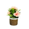 Imagen de Adorno maceta tipo cesto con flores