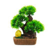 Imagen de Adorno maceta rústica con bonsai de pino