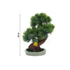 Imagen de Adorno maceta rústica con bonsai de pino