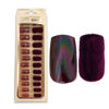 Imagen de Uñas postizas color tornasol y terciopelo 24 unidades Ushas