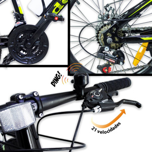 Imagen de Bicicleta Montaña Rodado 27,5 cambios 21 velocidades Amortiguacion Delantera Lo Ideal