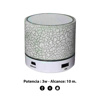 Imagen de Mini Parlante con luz  portátil Bluetooth USB mp3