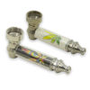 Imagen de Pipa de  metal para fumar con filtros de metal