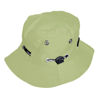 Imagen de Sombrero pescador liso con rejilla y cuerda 25x12 cm