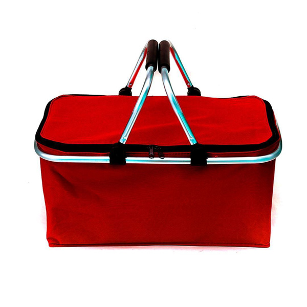 Imagen de Bolsa plegable conservadora picnic camping multiuso asas metálicas