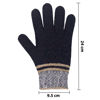 Imagen de Guantes de lana para damas combinados