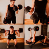 Imagen de Set 2 Mancuernas ajustables con Barra 3 en 1 de 30 Kg Disco Pesa Pvc