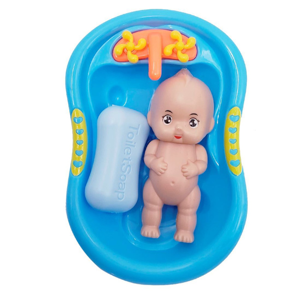 Imagen de Bañera con bebé y jabón