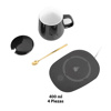 Imagen de Taza térmica con base calentadora  tapa y cuchara USB 400ml