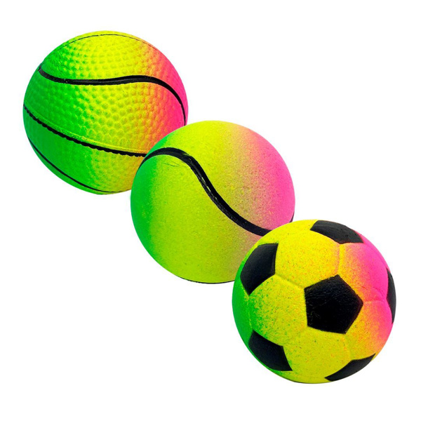 Imagen de Pelota goma maciza multicolor