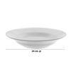 Imagen de Plato cerámica hondo blanco 24 cm
