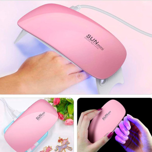 Imagen de Mini lámpara UV para uñas 6 luces led  Secador uñas