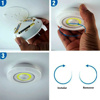 Imagen de Set de lámparas Luz led con control 3 unidades