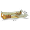 Imagen de Bandeja melamina rectangular con asas
