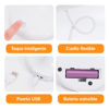 Imagen de Lámpara veladora led táctil recargable