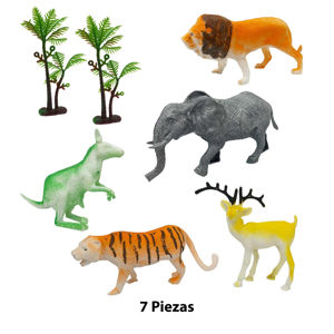 Imagen de Animales de la selva  con accesorios