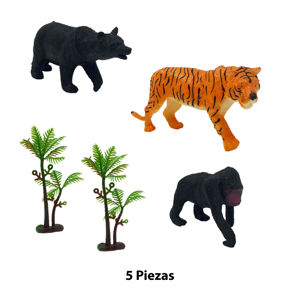 Imagen de Animales de la selva con accesorios