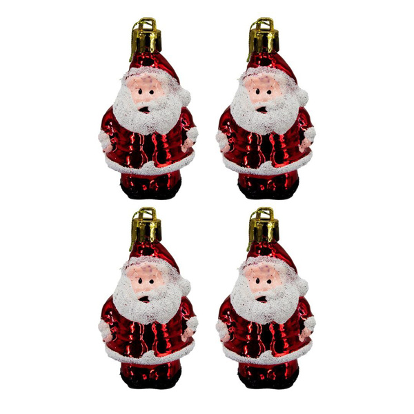 Imagen de Papa Noel Adorno de Navidad 4 unidades