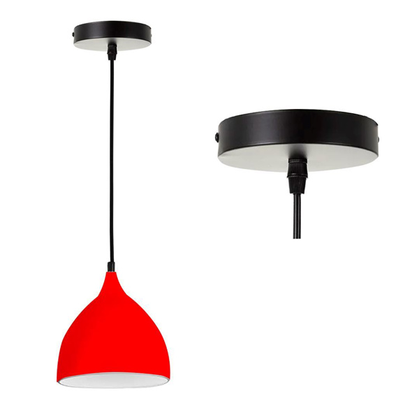 Imagen de Lámpara de techo colgante campana metal