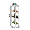 Imagen de Organizador rectangular con ruedas 4 estantes