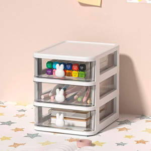 Imagen de Organizador Con 3 Cajones Multifuncional Escritorio Cosméticos