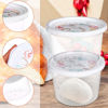 Imagen de Recipiente Contenedor Plástico Redondo Con Tapa 700ml - 3 Unidades