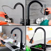 Imagen de Canilla Monocomando Extensible Para Pileta De Cocina Con Grifo Retráctil negro mate