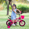 Imagen de Bicicleta rod.12 canasto + rueditas + accesorios niño niña