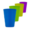 Imagen de Vasos plásticos colores brillantes  4 unidades