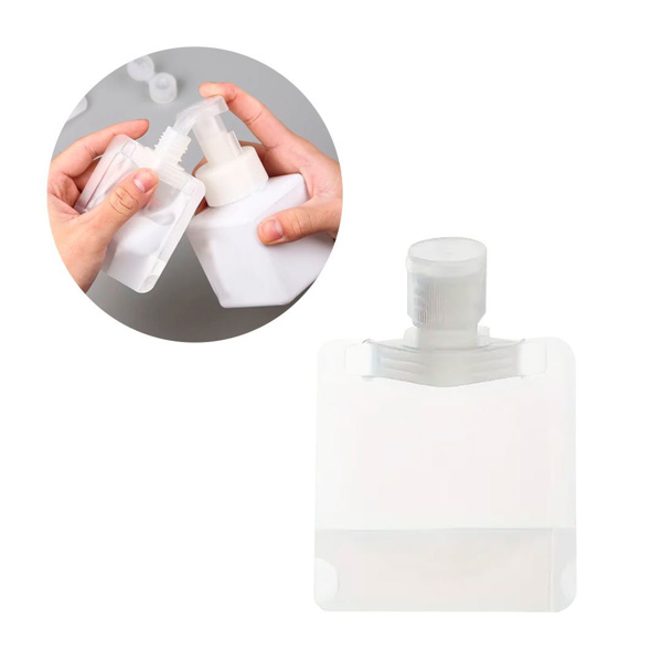 Imagen de Botella plástica flexible con tapón para viaje 50 ml