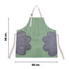 Imagen de Delantal de cocina resistente con peto ajustable y bolsillo