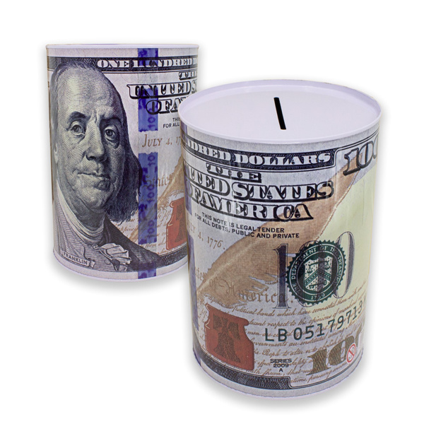 Imagen de Alcancia metal grande dólar