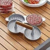 Imagen de Molde para hamburguesas de metal doble