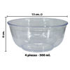 Imagen de Bowls redondo x 4 pzas transparentes