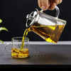 Imagen de Tetera de vidrio alto  borosilicato con filtro y tapa de acero  900ml