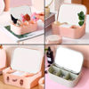 Imagen de Caja organizadora rectangular para maquillajes con espejo
