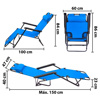 Imagen de Silla-reposera plegable-color liso