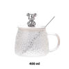 Imagen de Taza de vidrio con asa y cuchara tapa con oso