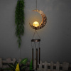 Imagen de Llamador de ángeles solar diseño luna calada con luz