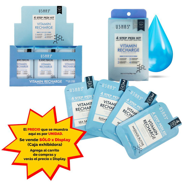 Imagen de Kit Ushas para pies- 4 pasos- Vitaminas-HA286