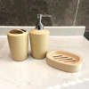 Imagen de Set de Baño Porta jabón líquido, porta cepillos y jabonera  3 piezas
