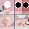 Imagen de Espejo led de mesa redondo con pie  USB