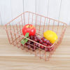 Imagen de Canasto metal rejilla para mesa- 22X16X10cm-2 colores