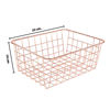 Imagen de Canasto metal rejilla para mesa- 22X16X10cm-2 colores