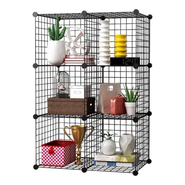 Imagen de Organizador de 6 cubos rejilla metal