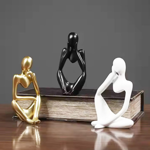 Imagen de Adorno en resina Diseño Pensador Sentado