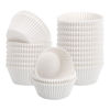 Imagen de Moldes de papel  para cupcake blancos 50 unidades