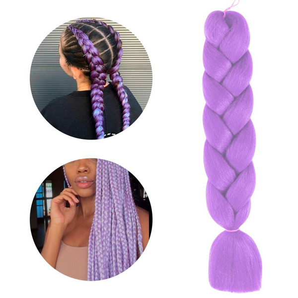 Imagen de Aplique de pelo sintetico trenzado-color A36- 60cm