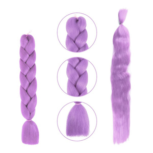 Imagen de Aplique de pelo sintetico trenzado-color A36- 60cm