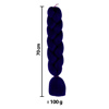 Imagen de Aplique de pelo sintetico trenzado-color A28- 60cm